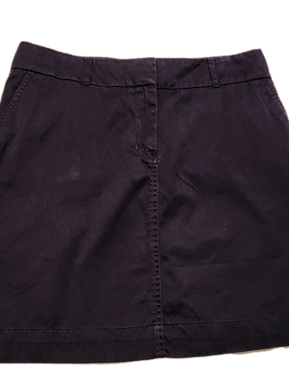 Vineyard Vines Navy Chino Cotton Skirt With Pockets Preppy Tennis Summer Size 10